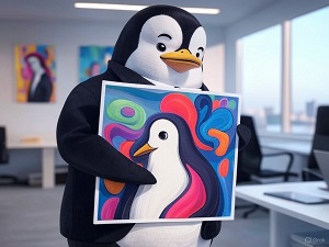 LessX Penguin Logo